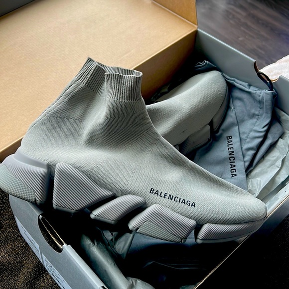 Balenciaga 2.0 knit sole monocolor grey - Picture 1 of 5